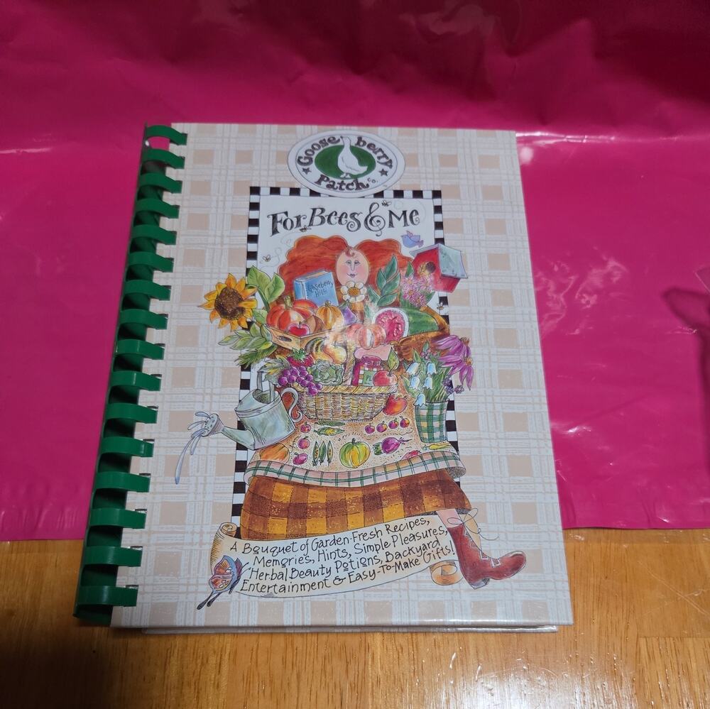 Vintage Spiral Cookbooks Goose Berry Patch For Bees & Me